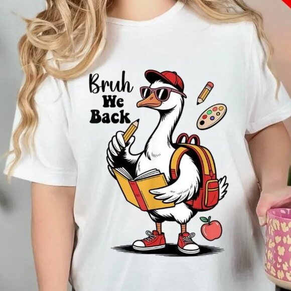 Tops - First Day of School, Cool Duck Shirt, Back To School Shirt